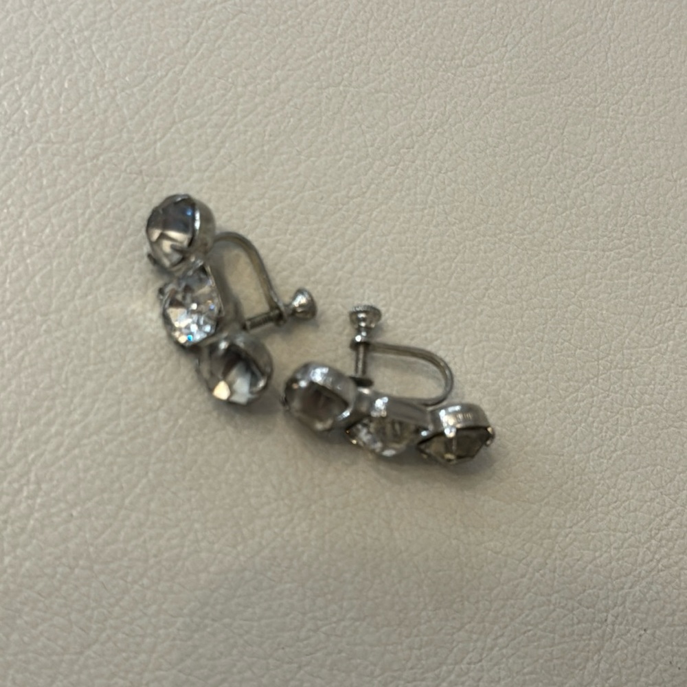 Vintage Rhinestone Screwbacks
